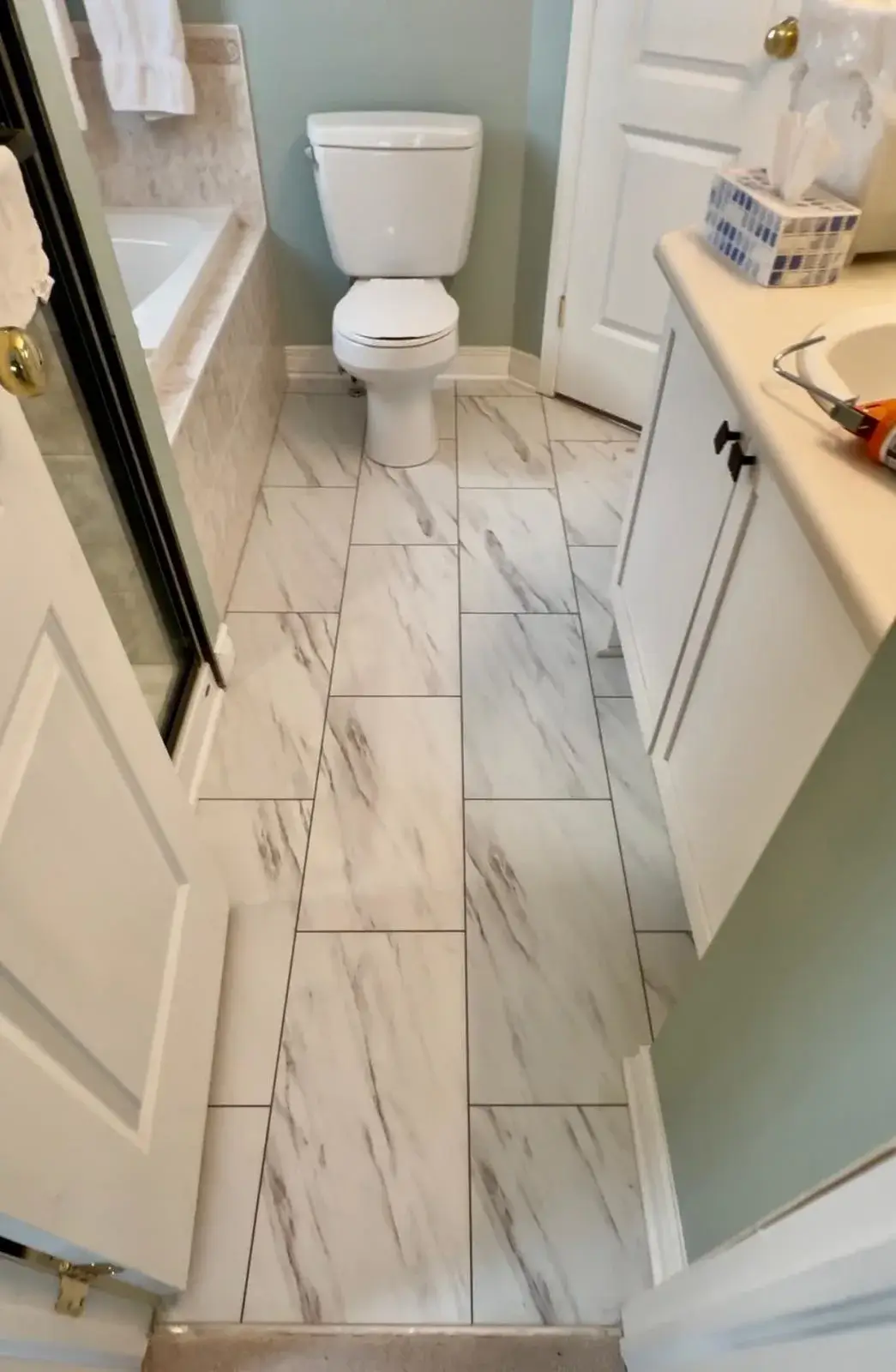 Contemporary bathroom remodeling